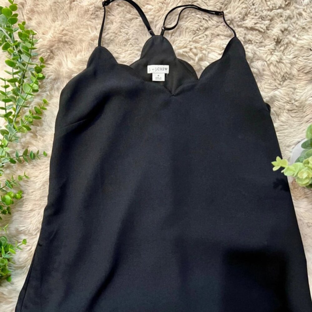 J.Crew Black Scalloped Camisole – Size 4